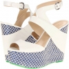 White Leather Enzo Angiolini Zariyah for Women (Size 6.5)