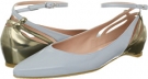 Robbins Egg Nappa Stuart Weitzman Flatstrap for Women (Size 8)