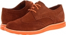 Sequoia/Orange Cole Haan LunarGrand Wing Tip for Women (Size 6)