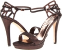 Bronze Metallic Suede Badgley Mischka Viveka for Women (Size 5.5)