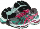 Titanium/Hot Pink/Mint ASICS GEL-Nimbus 15 for Women (Size 7.5)