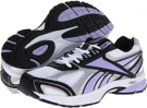 White/Silver/Black/Crisp Purple Reebok Pheehan Run for Women (Size 6.5)