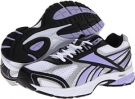 White/Silver/Black/Crisp Purple Reebok Pheehan Run for Women (Size 7.5)