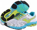 White/Lime Punch/Blue Atoll Mizuno Wave Sayonara for Women (Size 8)