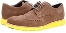 Gull Grey Suede/Volt Cole Haan LunarGrand Wingtip for Men (Size 15)