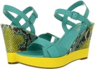 Poolside/Poolside Snake Print Cole Haan Paley High Wedge for Women (Size 7)