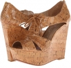 Natural Patent Cork Paris Hilton Aubrie for Women (Size 6)