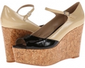 Black/Natural Patent Paris Hilton Griselda for Women (Size 7.5)