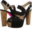 Black Suede Paris Hilton Jeneth for Women (Size 5.5)