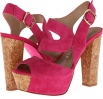 Fuchsia Suede Paris Hilton Jeneth for Women (Size 9)