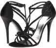 Black Satin Stuart Weitzman Bridal & Evening Collection Bow Goes Up for Women (Size 8.5)