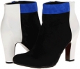 Black/Bright Blue/Snow White/Kid Suede/Dress Calf Leather Sam Edelman Shay for Women (Size 6)