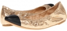 Cracket Metallic/Nappa Loeffler Randall Grier (Black/Pale Gold for Women (Size 6.5)