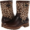 Britt (Dark Brown/Leopard Pony Women's 11