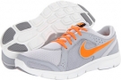 Pure Platinum/Wolf Grey/Armory Navy/Total Orange Nike Flex Experience Run 2 for Men (Size 6.5)