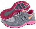 Wolf Grey/Cool Grey/Red Violet/Atomic Orange Nike Dual Fusion Run 2 for Women (Size 11.5)