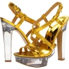 Gold Metallic Nine West AShorebet for Women (Size 10)