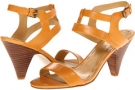 Yellow Leather Nine West Catatude for Women (Size 8)