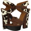 Natural/Dark Brown/Dark Brown Pony Hair Nine West Harriets for Women (Size 5.5)