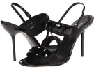 Black Satin/Crystal Pedro Garcia Mia for Women (Size 10)