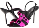 Hot Pink Satin/Jet Pedro Garcia Michelle for Women (Size 6.5)