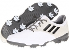 Running White/Black/Dk.Silver Metallic adidas Golf adiZERO Tour for Men (Size 7.5)