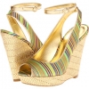 Green Multi/Gold Fabric Nine West Karmic for Women (Size 8)