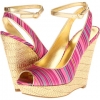 Pink Multi/Gold Fabric Nine West Karmic for Women (Size 7)