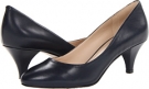 Navy Leather Leather Nine West Sway Me So for Women (Size 5.5)