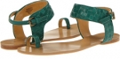 Blue Green Leather Nine West Sync Or Swim for Women (Size 8.5)