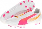 Metallic White PUMA evoSPEED 4.2 FG Wn's for Women (Size 7.5)