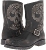 Black Stone Wash Frye Rogan Studded Skull Engineer for Men (Size 11)