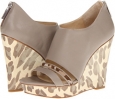 Mink/Oatmeal Leopard Calf/Leopard Print Pony Calvin Klein Danette for Women (Size 6.5)