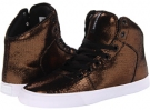 Black Suede/Gold Reflective Supra Cuttler for Women (Size 7)