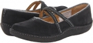 Black Nubuck Clarks England Latana Willow for Women (Size 7.5)