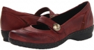 Burgundy Leather Clarks England Ideo Rake for Women (Size 6.5)