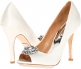 White Satin Badgley Mischka Beaming for Women (Size 9)