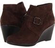 Dark Brown Suede Clarks England Daylily Surety for Women (Size 12)