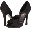 Black Satin Adrienne Maloof Yalissa for Women (Size 10)