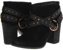 Black Waxed Suede/ Leather Calvin Klein Jeans Daisy for Women (Size 8)