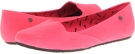 Neon Pink Canvas Volcom Game On for Women (Size 9)