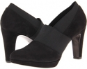 Black Suede/Black Elastic Vaneli Idelisa for Women (Size 9.5)