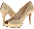 Medium Gold Metallic Nine West Camya for Women (Size 12)