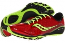 Red/Citron/Black Saucony Shay XC3 Spike for Men (Size 12)