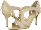 Off White Leather Nine West GigglyGirl for Women (Size 8.5)