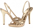 Gold Leather Nine West Whilia for Women (Size 9.5)