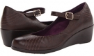 Chocolate VIONIC with Orthaheel Technology Amelia Wedge for Women (Size 7.5)