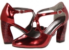 Deep Red Metallic Romantic Soles Corbel for Women (Size 6)