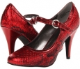 Red Metallic Cobra Romantic Soles Gabel for Women (Size 7)