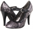 Black Metallic Cobra Romantic Soles Gabel for Women (Size 9)